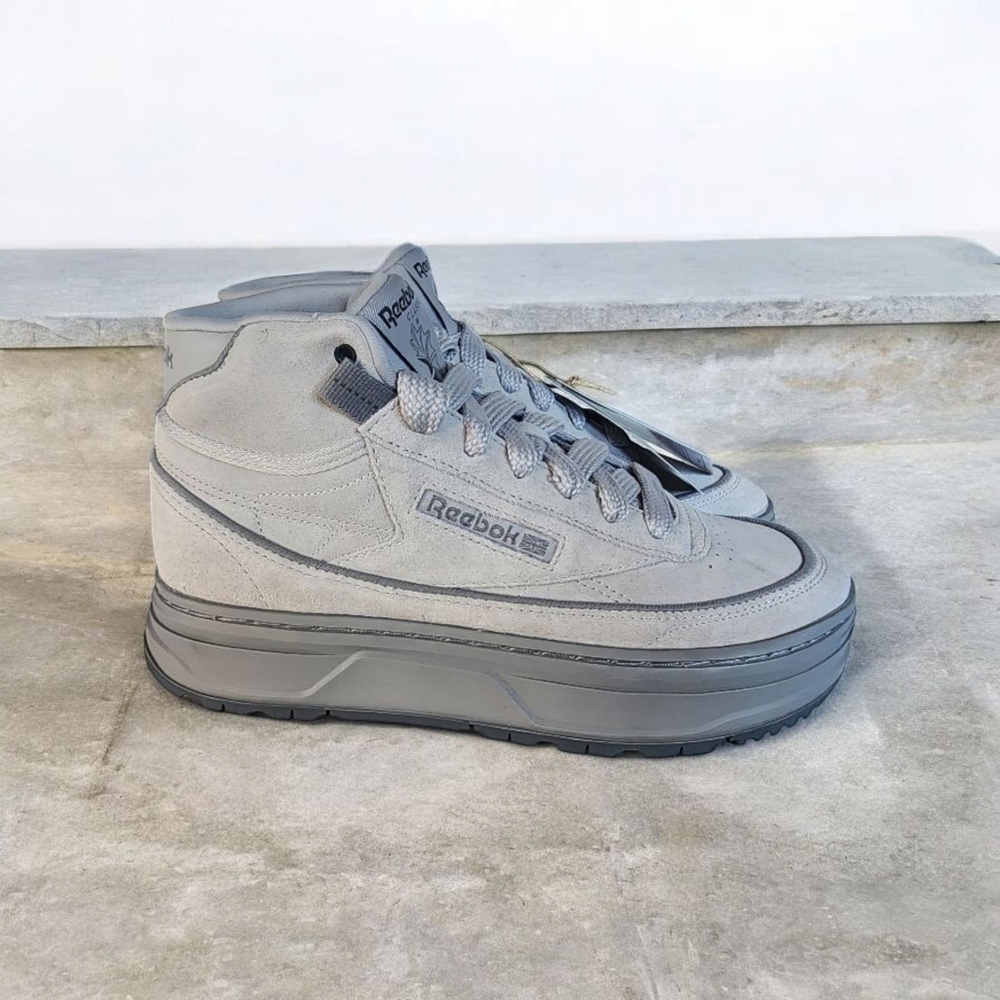 Reebok Club C Geo Mid Women's Sz 8.5 Pure Grey